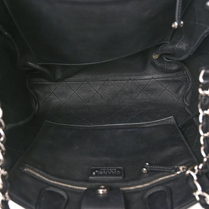 Chanel Calfskin Stitched Large Lady Coco Shopping Tote Black 5 of 10