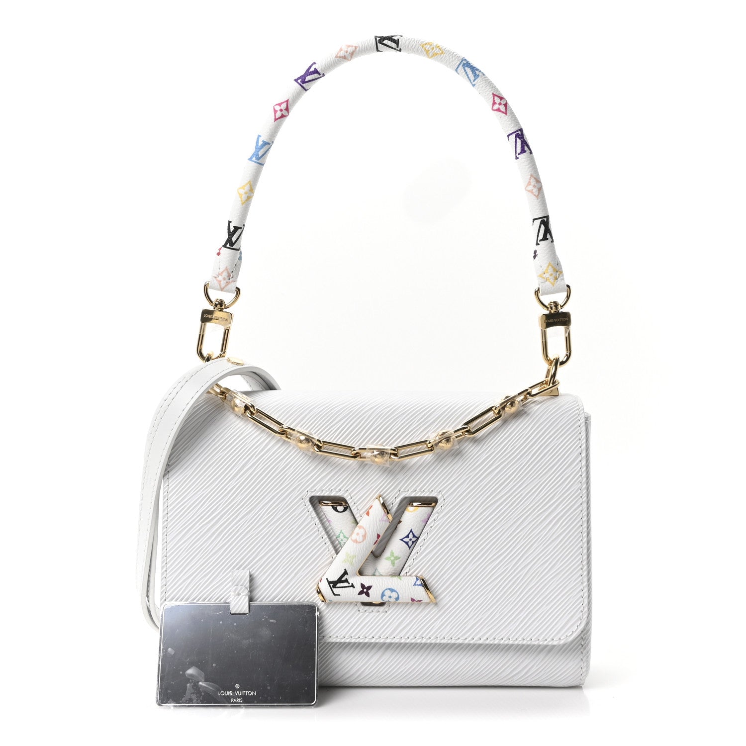 Louis Vuitton LV X TM Epi Twist MM Slim Shoulder Bag White 3 of 10