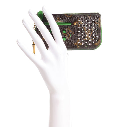 Louis Vuitton Monogram Perforated Key Pouch Green 2 of 7