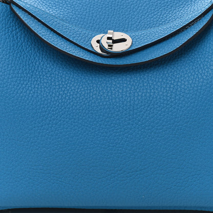 Hermes Taurillon Clemence Lindy 26 Bleu Frida 8 of 11