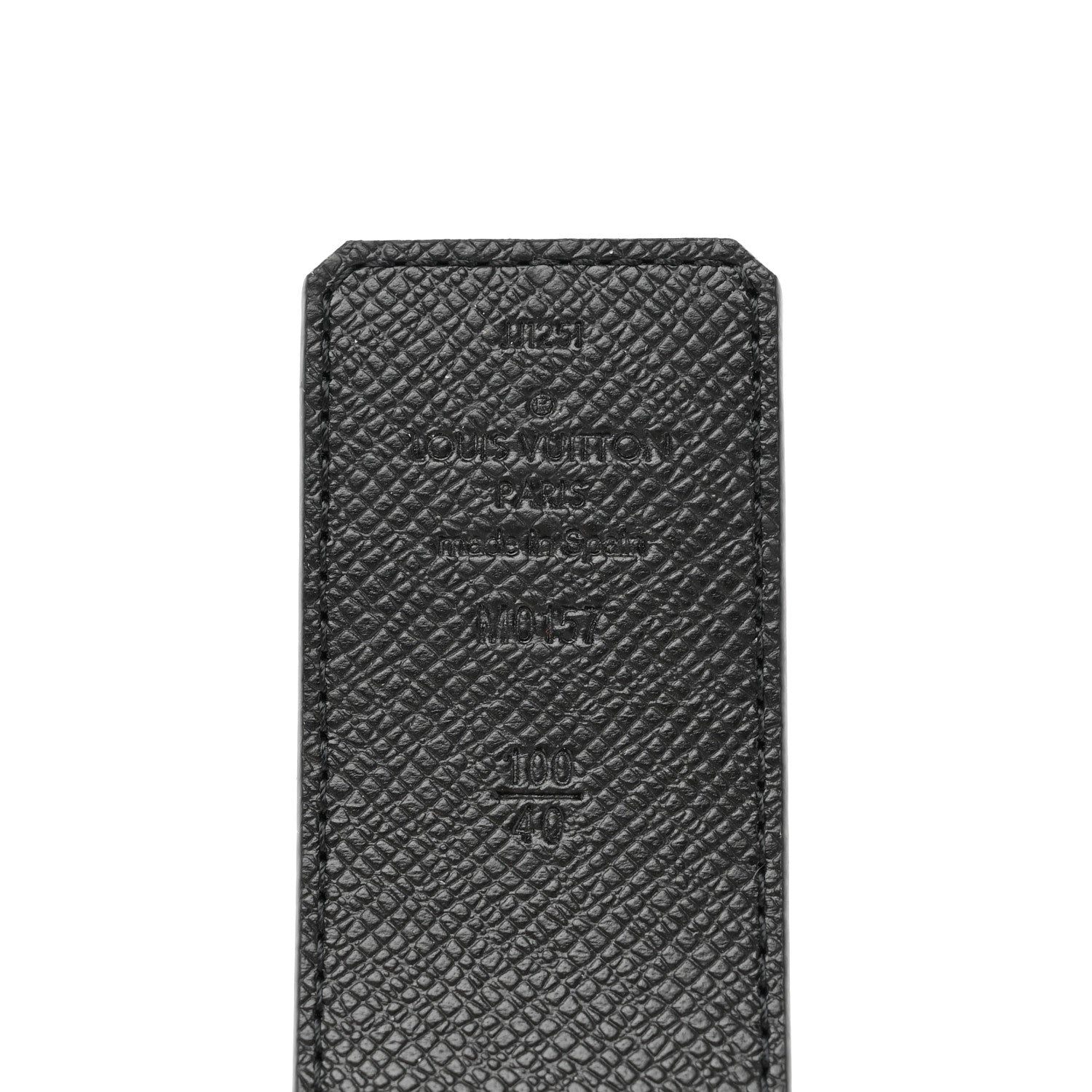 Louis Vuitton Monogram Eclipse Taigarama 40mm LV Initiales Reversible Belt 100 40 Black 3 of 5