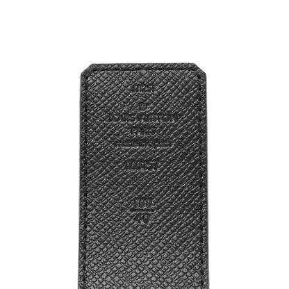 Louis Vuitton Monogram Eclipse Taigarama 40mm LV Initiales Reversible Belt 100 40 Black 3 of 5