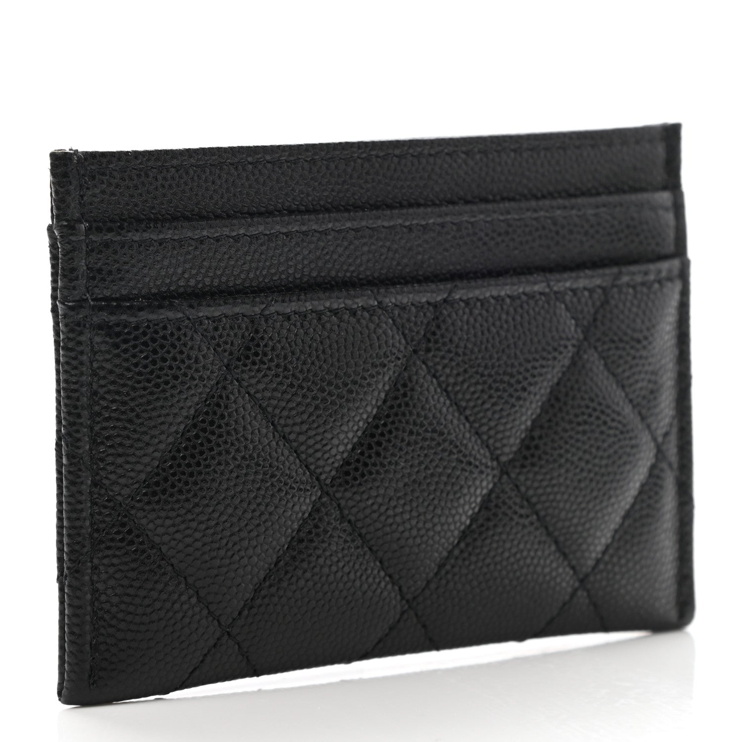 Chanel Caviar Quilted French New Wave Card Holder Black 3 of 9