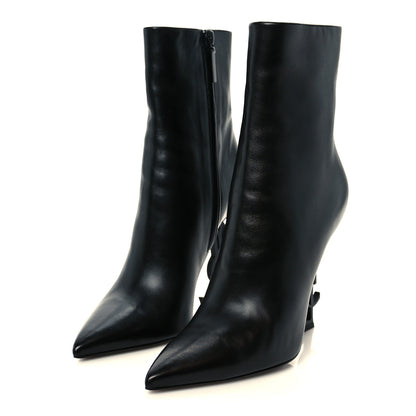 Saint Laurent Calfskin Opyum Ankle Boots 39 Black 4 of 10