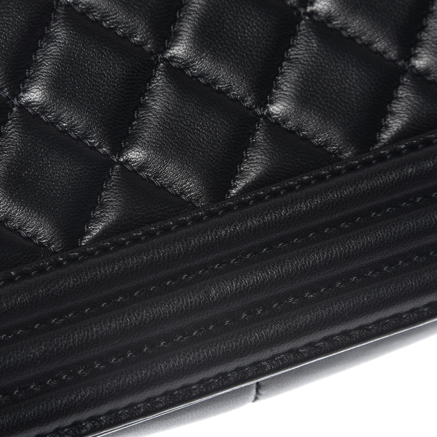 Chanel Lambskin Quilted Medium Boy Flap Black 8 of 9