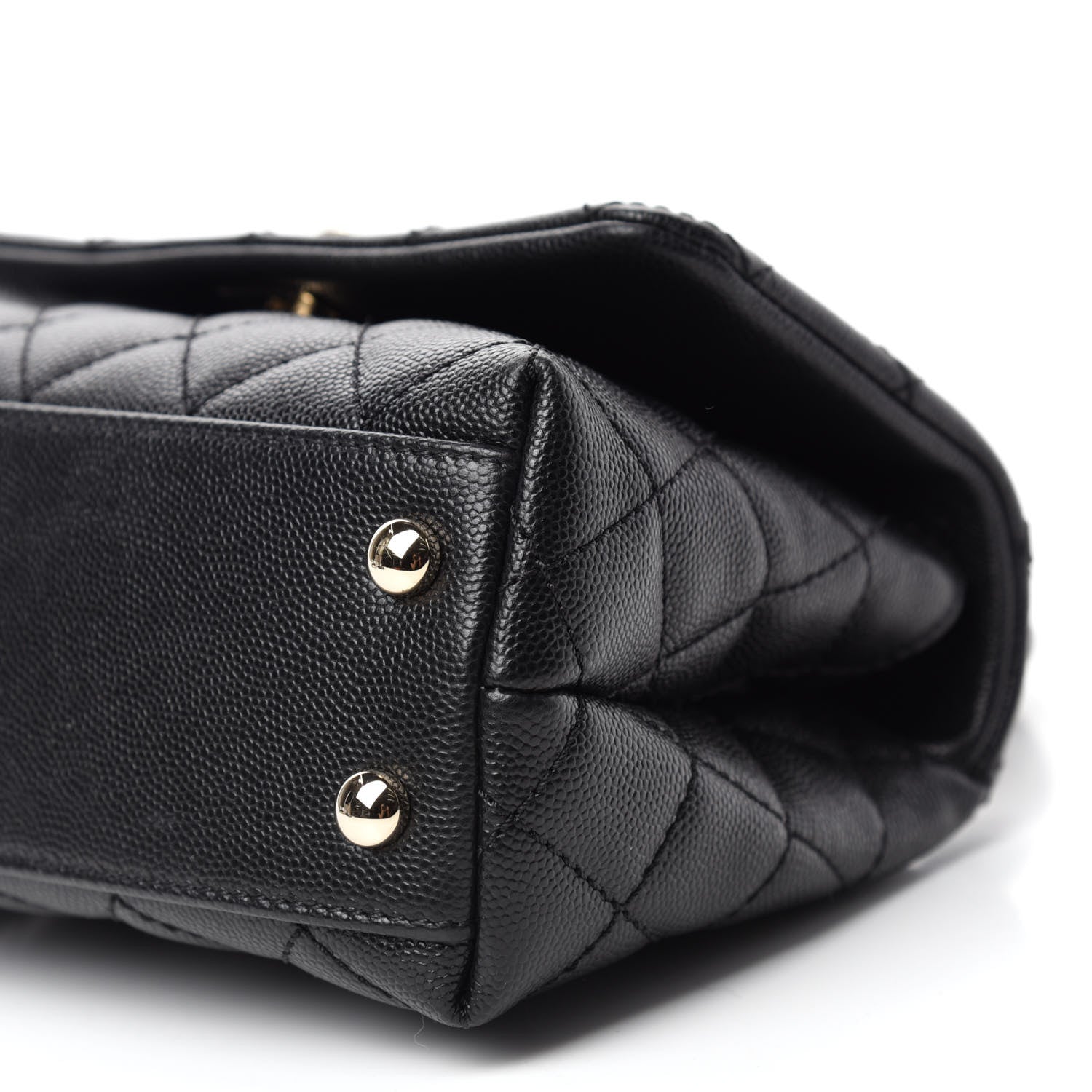 Chanel Caviar Quilted Extra Mini Coco Handle Flap Black 7 of 10