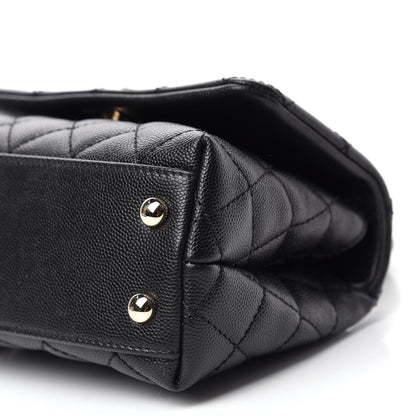 Chanel Caviar Quilted Extra Mini Coco Handle Flap Black 7 of 10