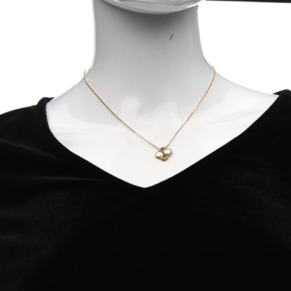 Van Cleef & Arpels 18K Yellow Gold Guilloche Vintage Alhambra Pendant Necklace 2 of 6