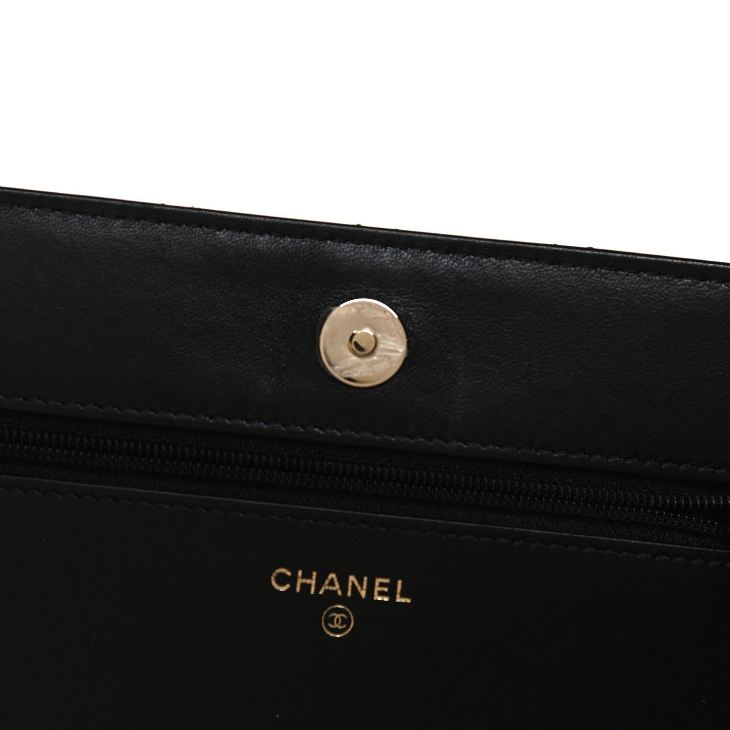 Chanel Lambskin Quilted All About Chanel Wallet On Chain WOC Black 6 of 15