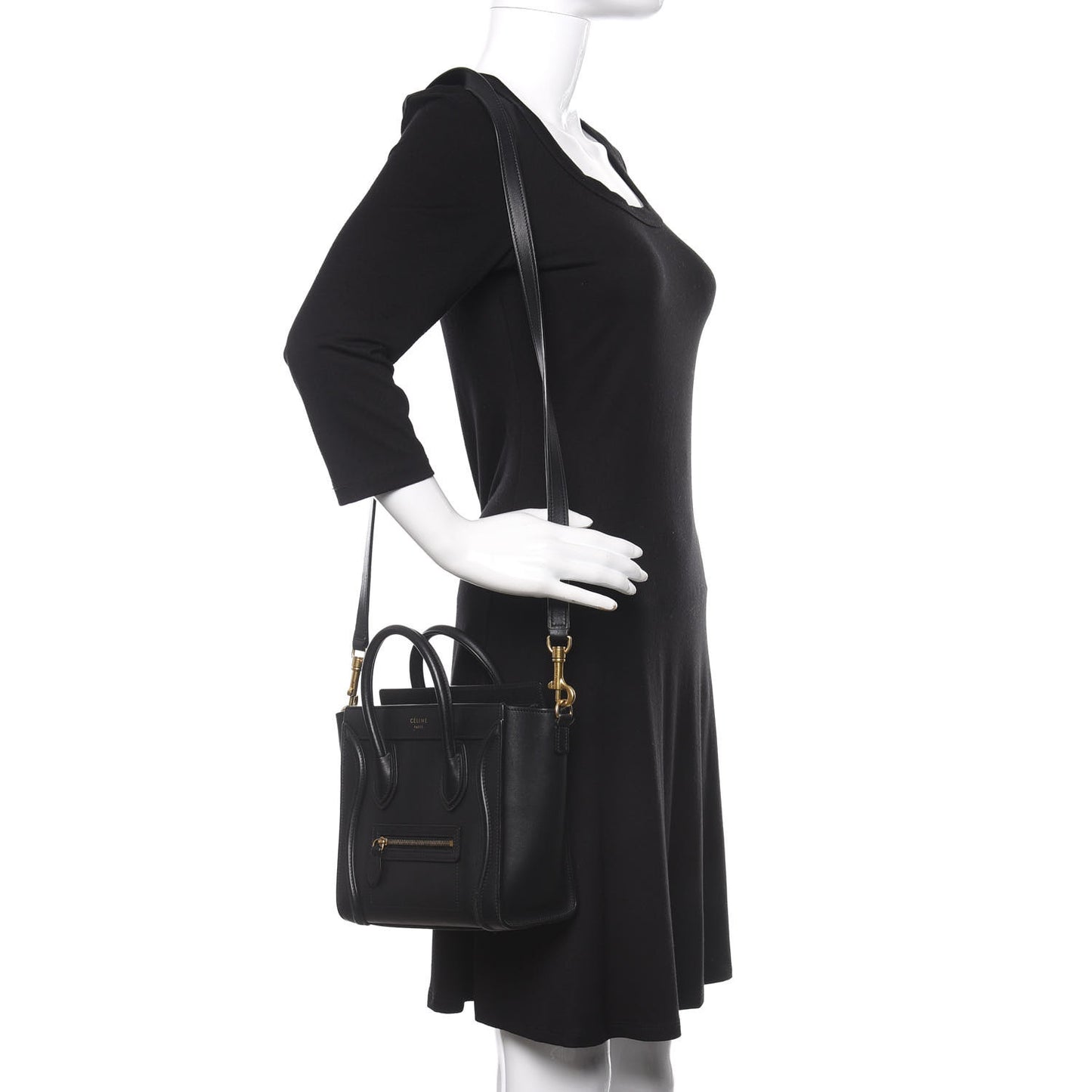 Smooth Calfskin Nano Luggage Black