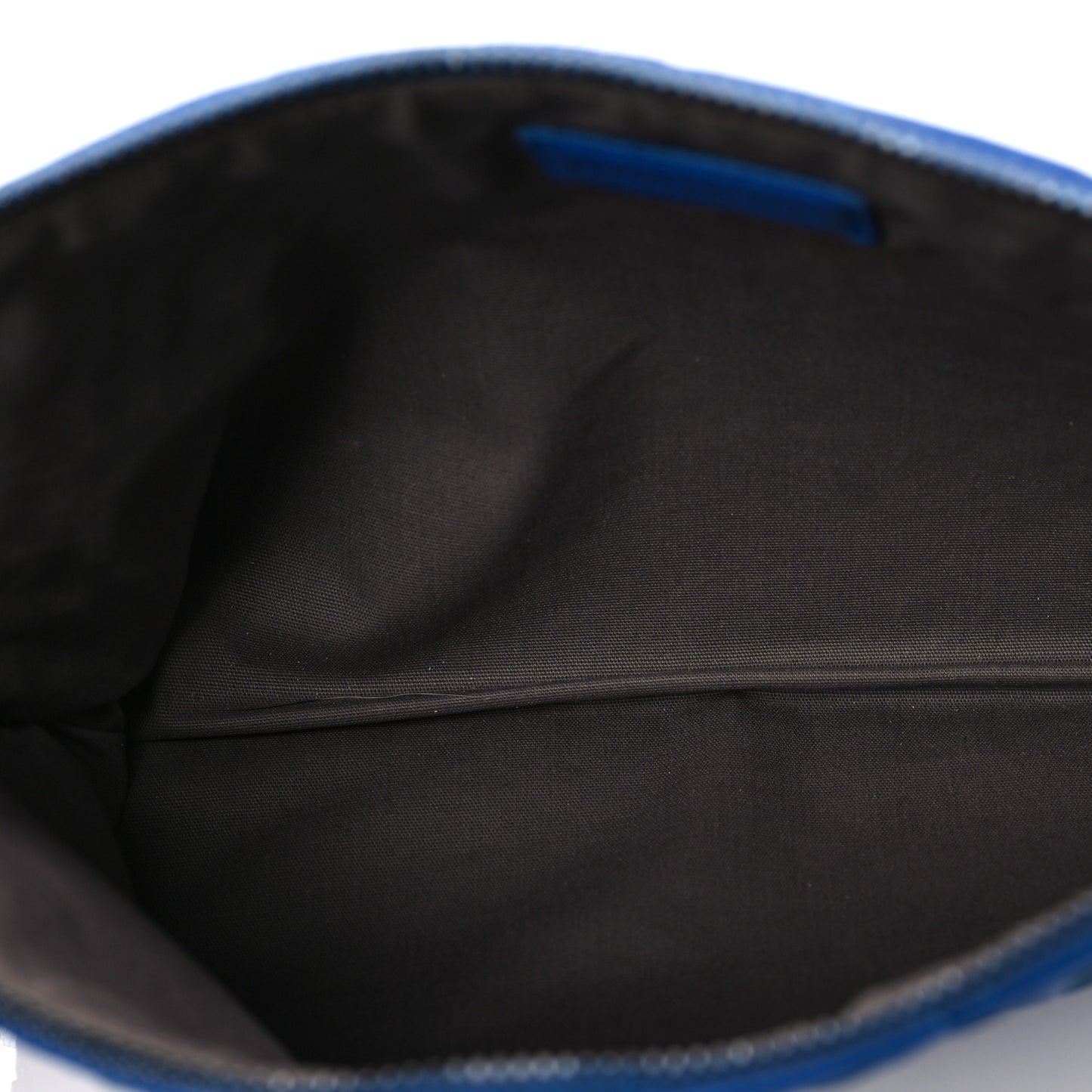 Nappa Intrecciato Medium Zip Pouch Signal Blue
