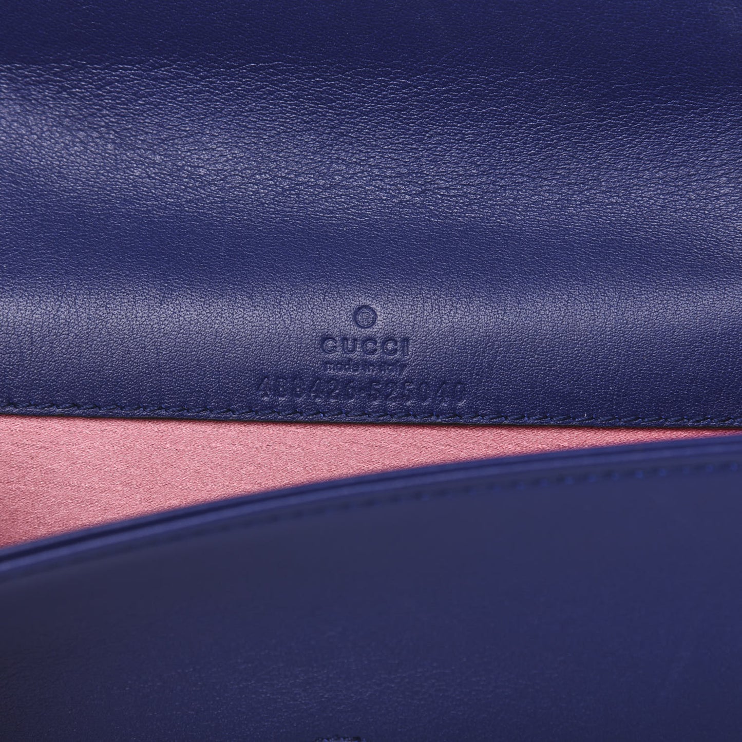 Velvet Matelasse GG Marmont Mini Bag Cobalt Blue
