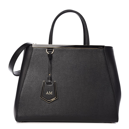 Fendi Vitello Elite Regular 2Jours Tote Black 1 of 11