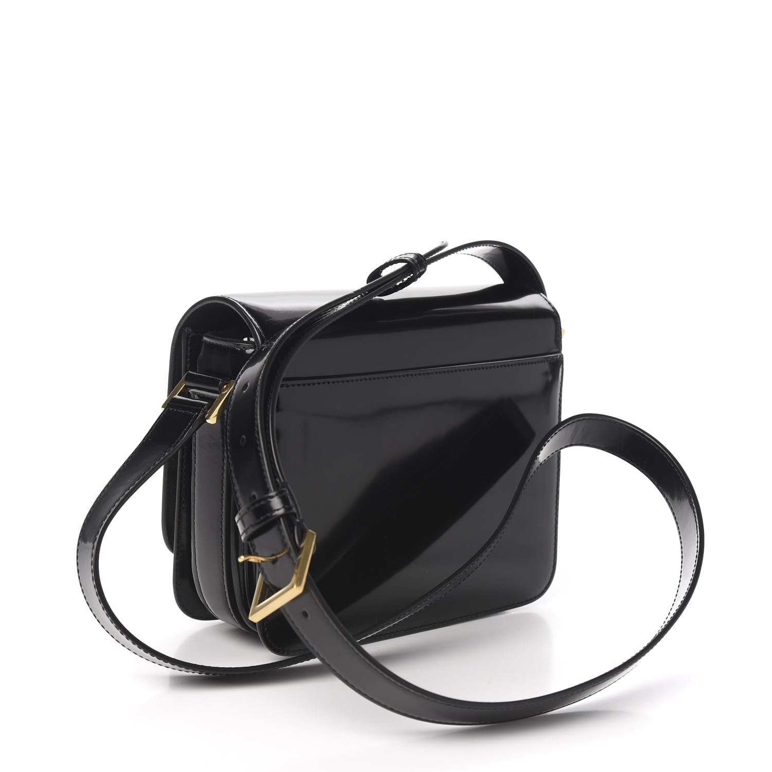 Saint Laurent Patent Calfskin Le 61 Shoulder Bag Black 2 of 8