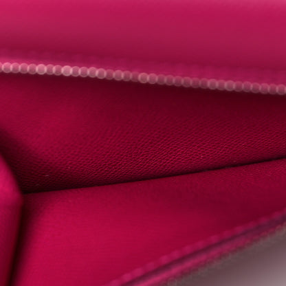 Hermes Madame Calfskin Kelly Pocket Compact Wallet Rose Pourpre 6 of 9