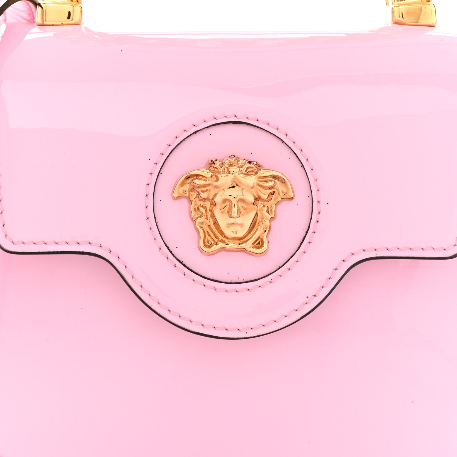 Versace Patent Mini La Medusa Bag Pink 7 of 12