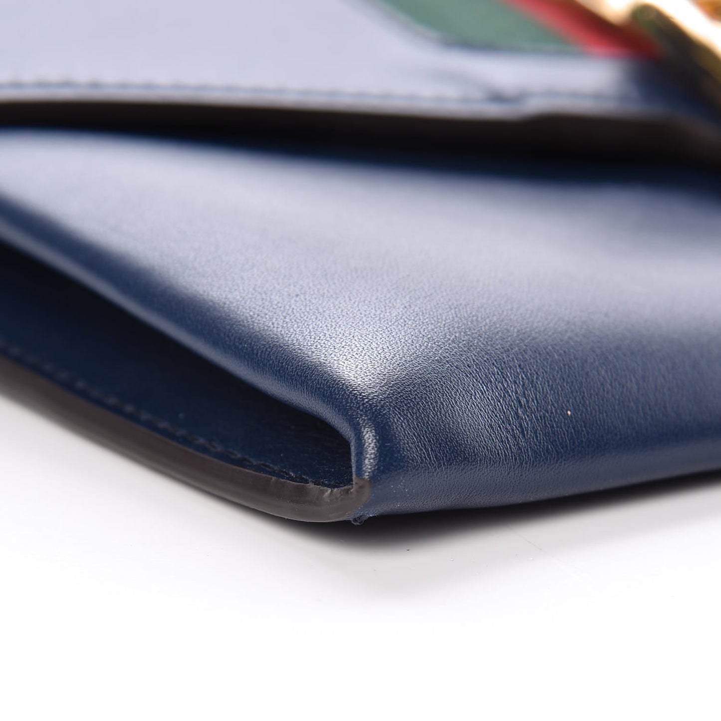 Calfskin Small Sylvie Wristlet Clutch Blue Agata