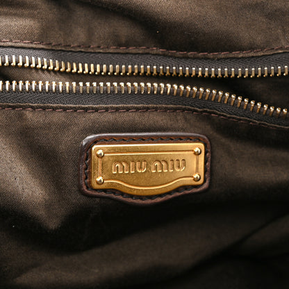 Miu Miu Nappa Large Patchwork Tote Black 5 of 9