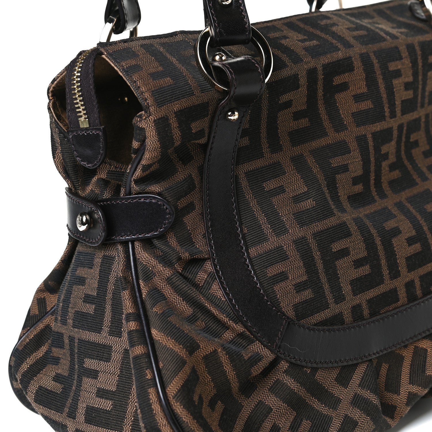 Fendi Zucca Medium Chef Shopper Tote Tobacco 15 of 22