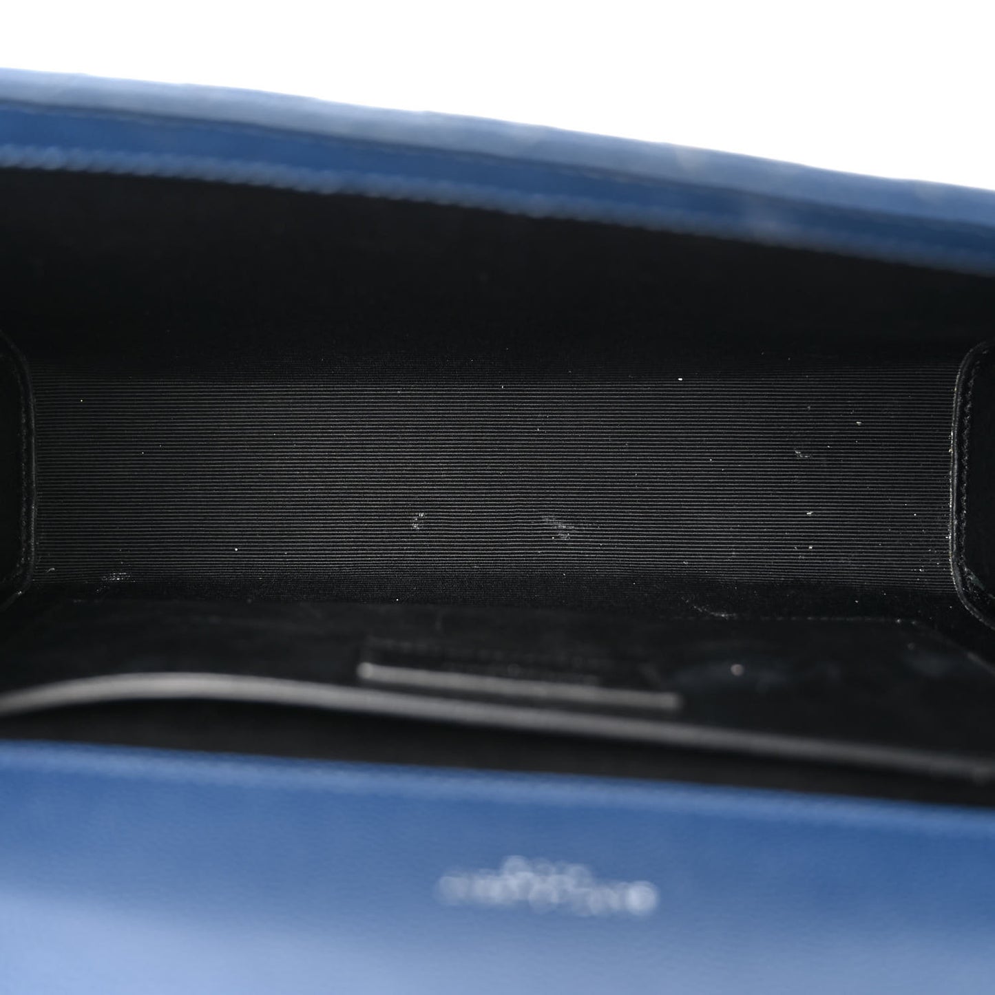 Grain De Poudre Textured Mixed Matelasse Triquilt Medium Monogram Satchel Deep Marine