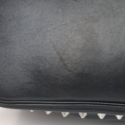 Alexander McQueen Pebbled Calfskin Skull Studded Padlock Tote Black 13 of 16