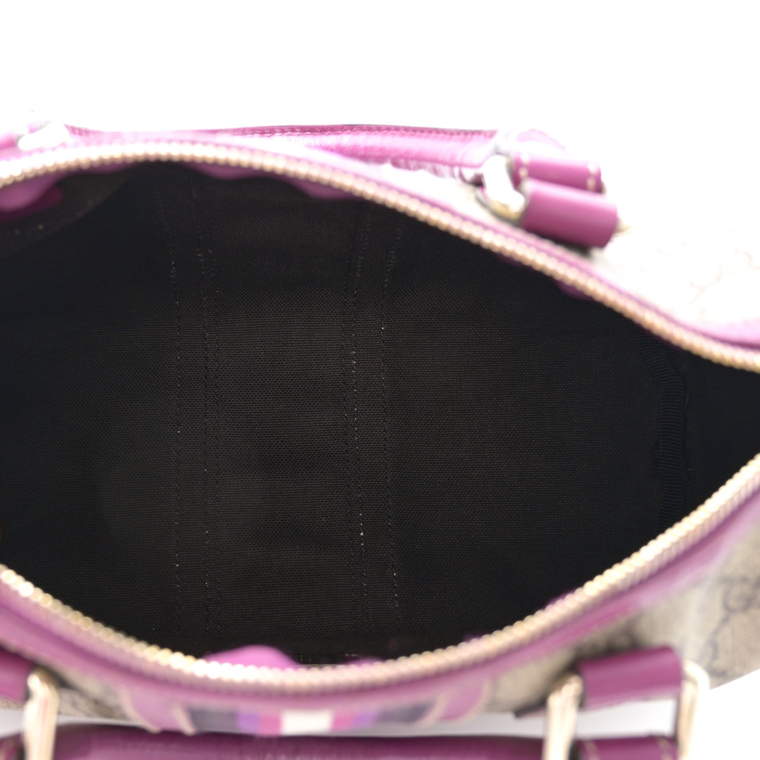 Gucci Monogram Vintage Web Small Boston Purple 5 of 12
