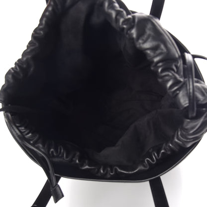Saint Laurent Linen Canvas Teddy Shopping Bag Black 7 of 10