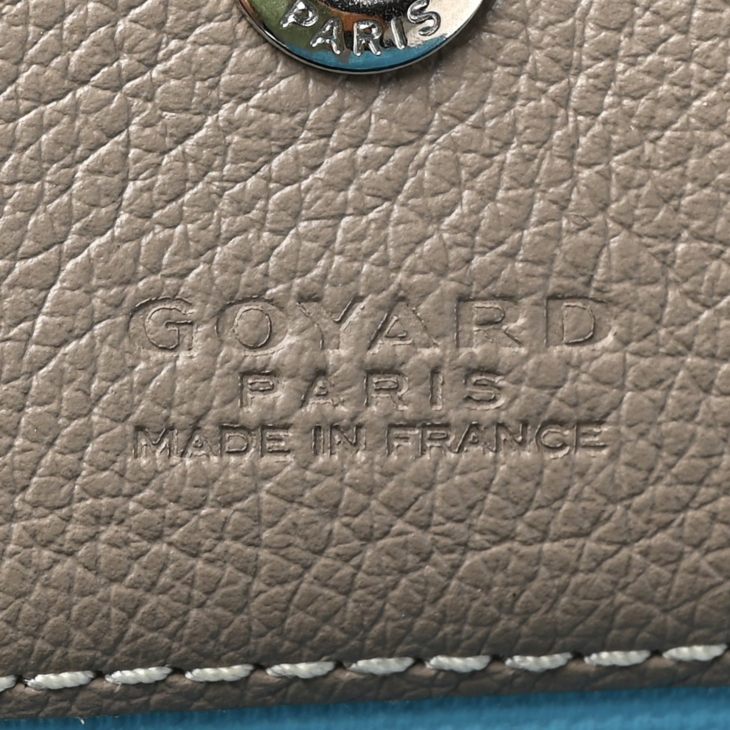 Goyardine Saint Louis Claire Voie GM Grege Turquoise