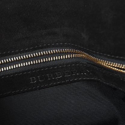 Burberry Signature Grain Large Mildenhall Shoulder Bag Black 6 of 8