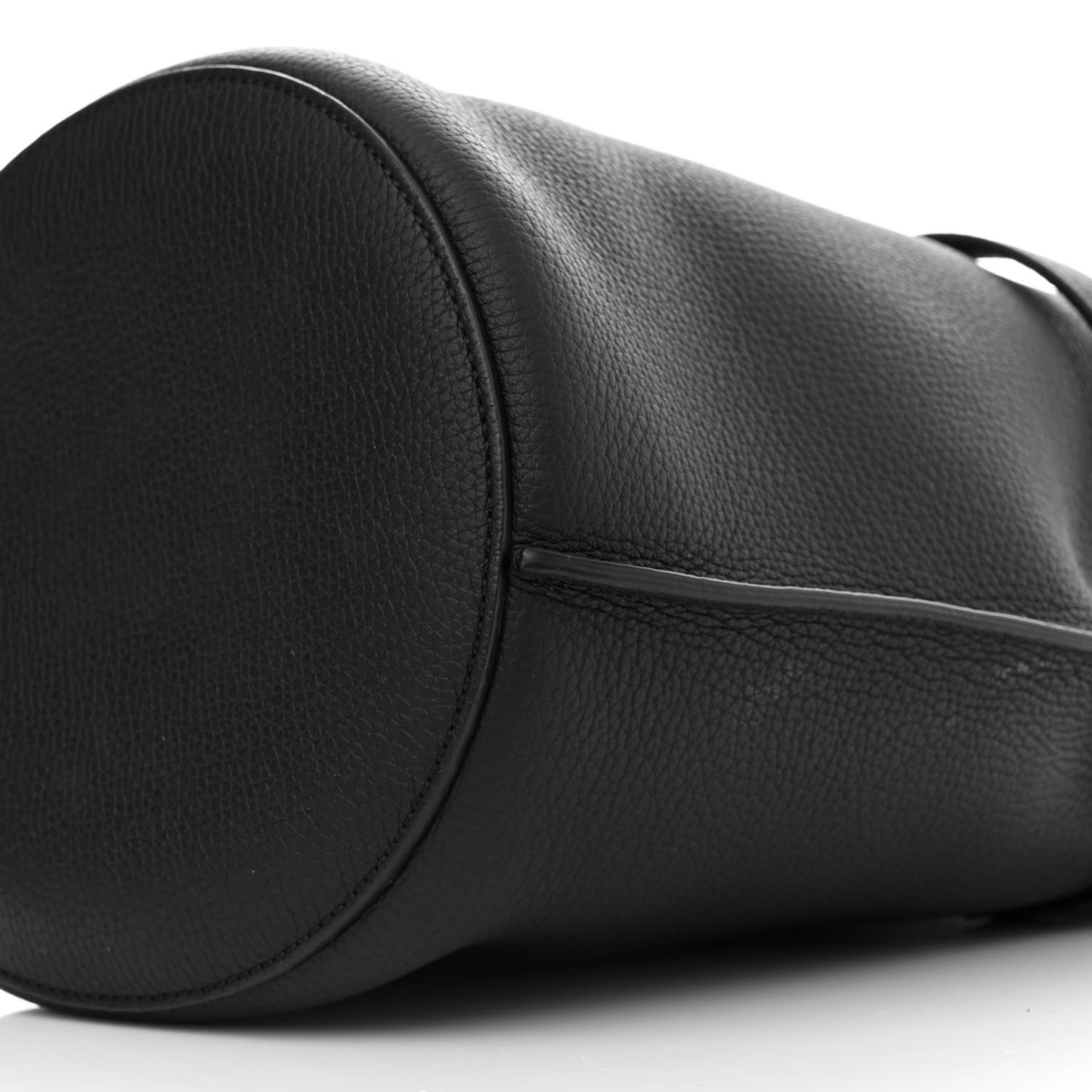 Supple Grained Calfskin Nano Big Bag Bucket Black