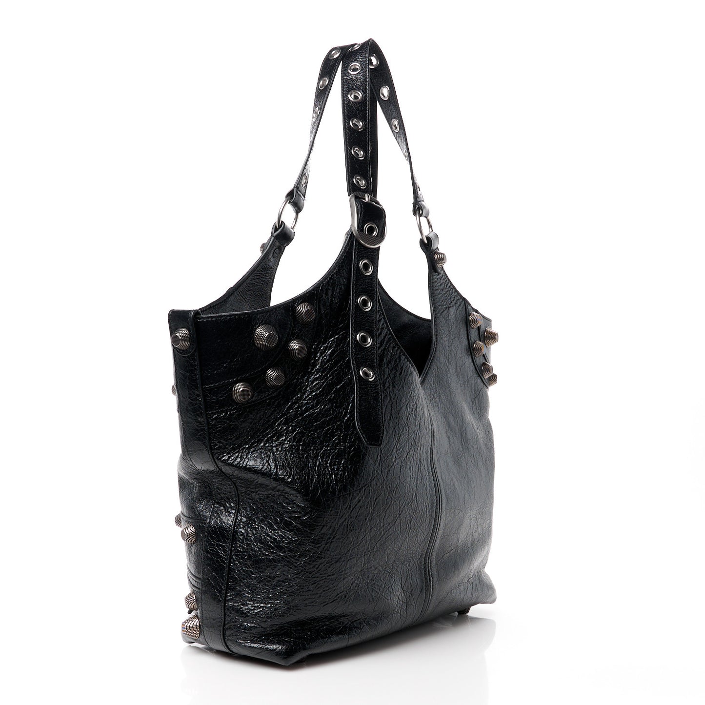 Agneau Arena Medium Le Cagole Carry All Bag Black