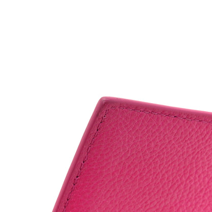 Balenciaga Grained Calfskin Large Cash Long Coin Card Holder Hot Pink 12 of 13