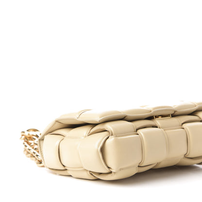 Bottega Veneta Lambskin Maxi Intreccio Padded Chain Cassette Crossbody Bag Porridge 7 of 10