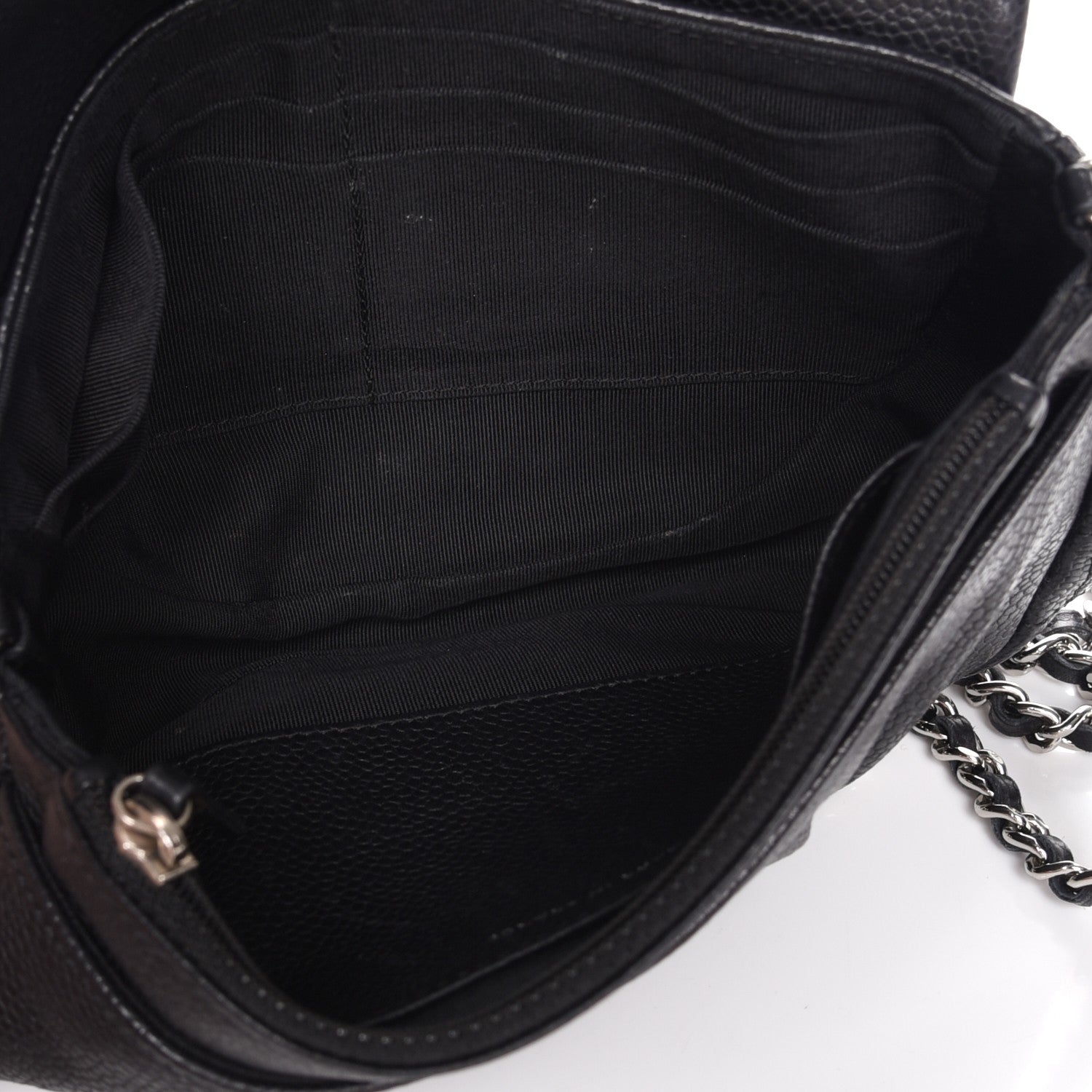 Chanel Caviar Half Moon Wallet On Chain WOC Black 5 of 8