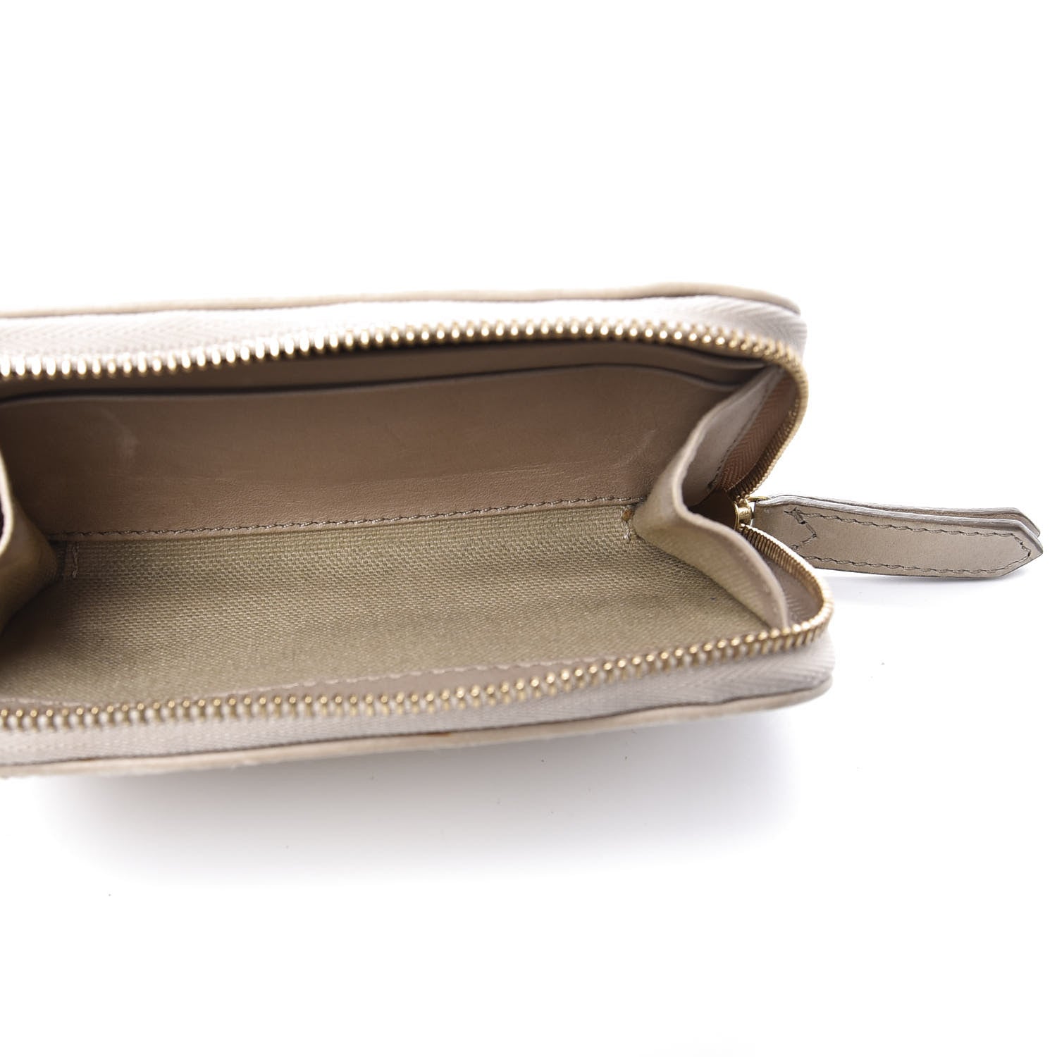 Burberry Canvas House Check Small Zip Wallet Beige 4 of 9