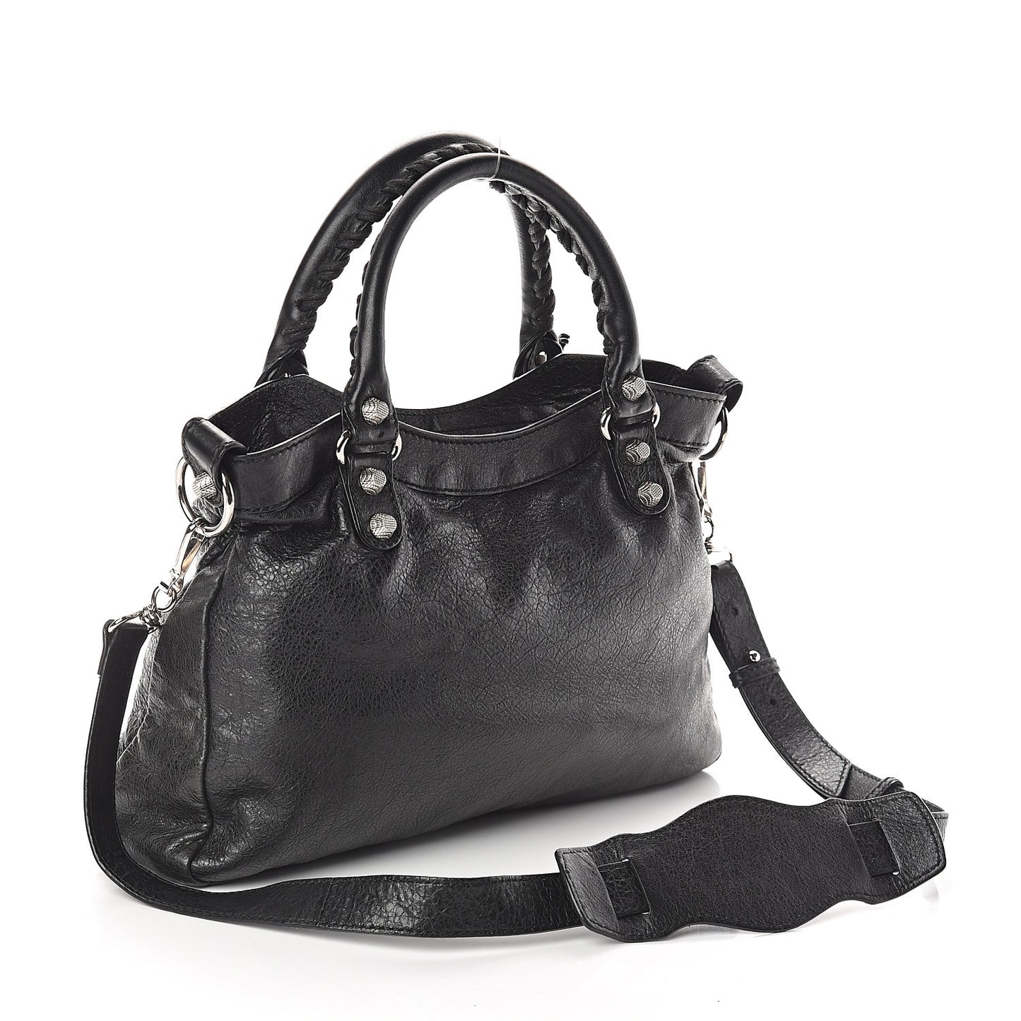 Agneau Giant 12 Silver Hardware Town Black
