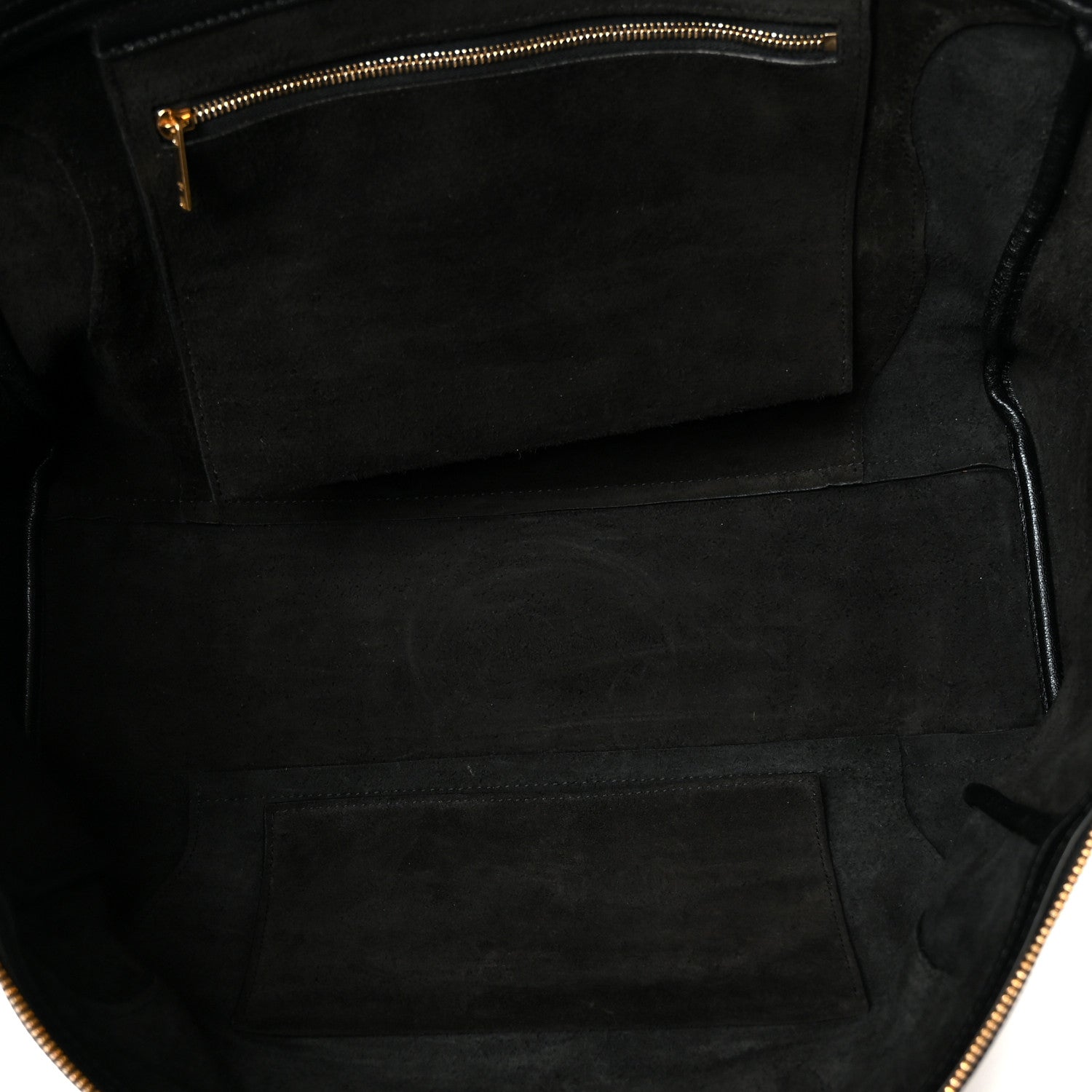 Celine Supple Shiny Lambskin Medium Smiling New Luggage Black 5 of 11