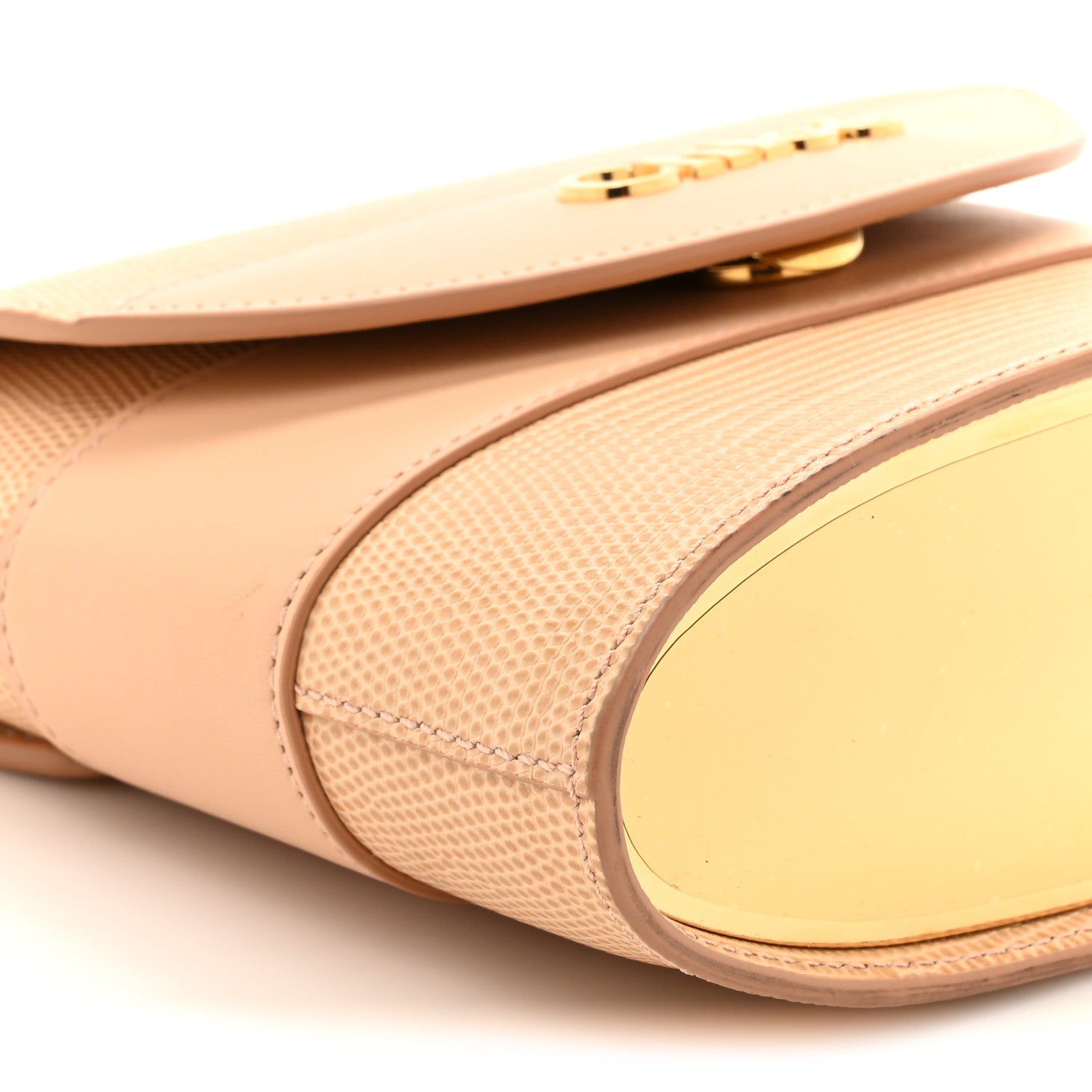 Chloe Calfskin Lizard Embossed Small Aby Lock Delicate Pink 8 of 10
