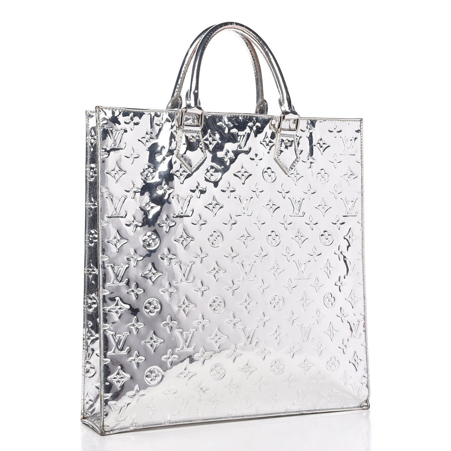 Monogram Miroir Sac Plat Silver