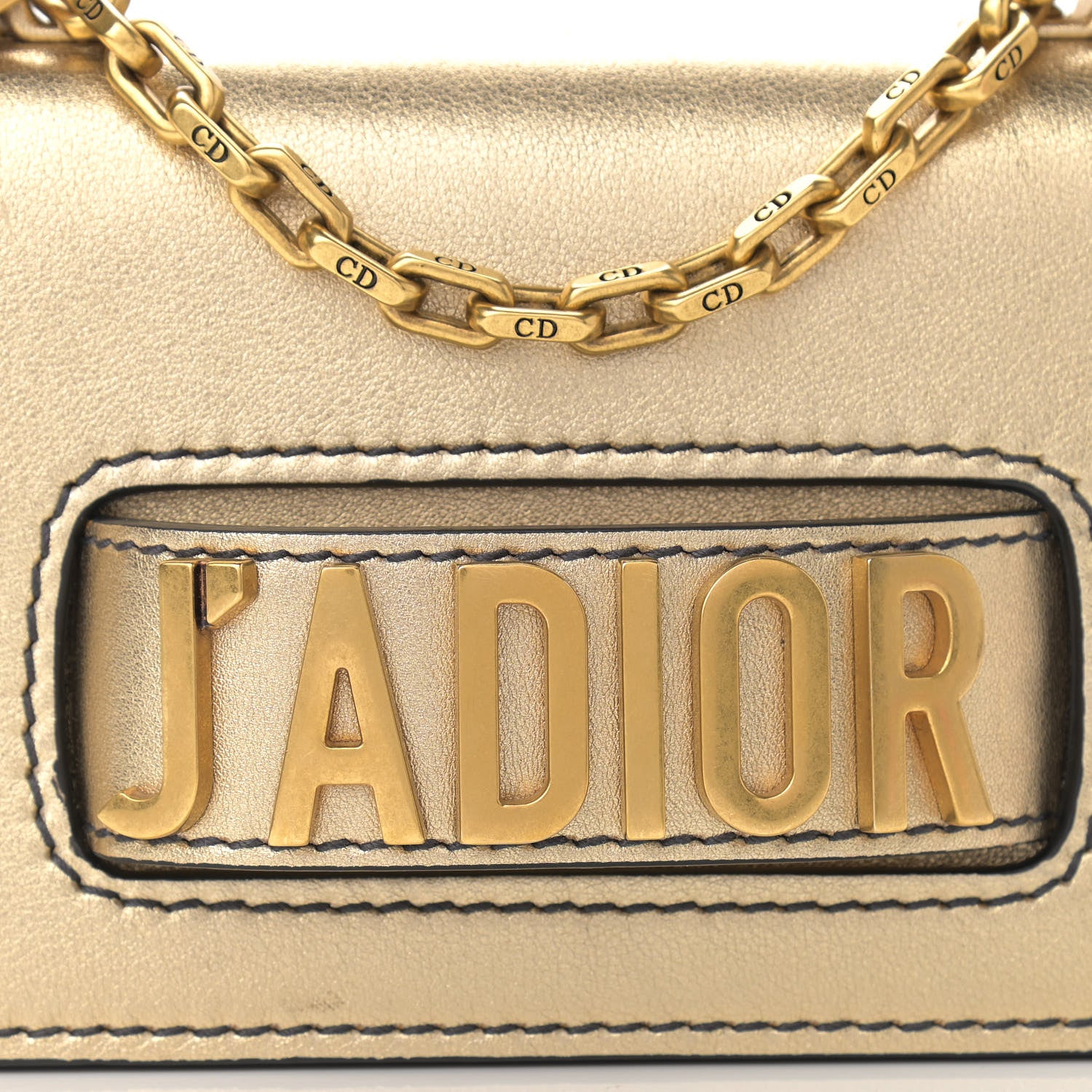 Christian Dior Metallic Calfskin J'Adior Chain Flap Bag 7 of 10