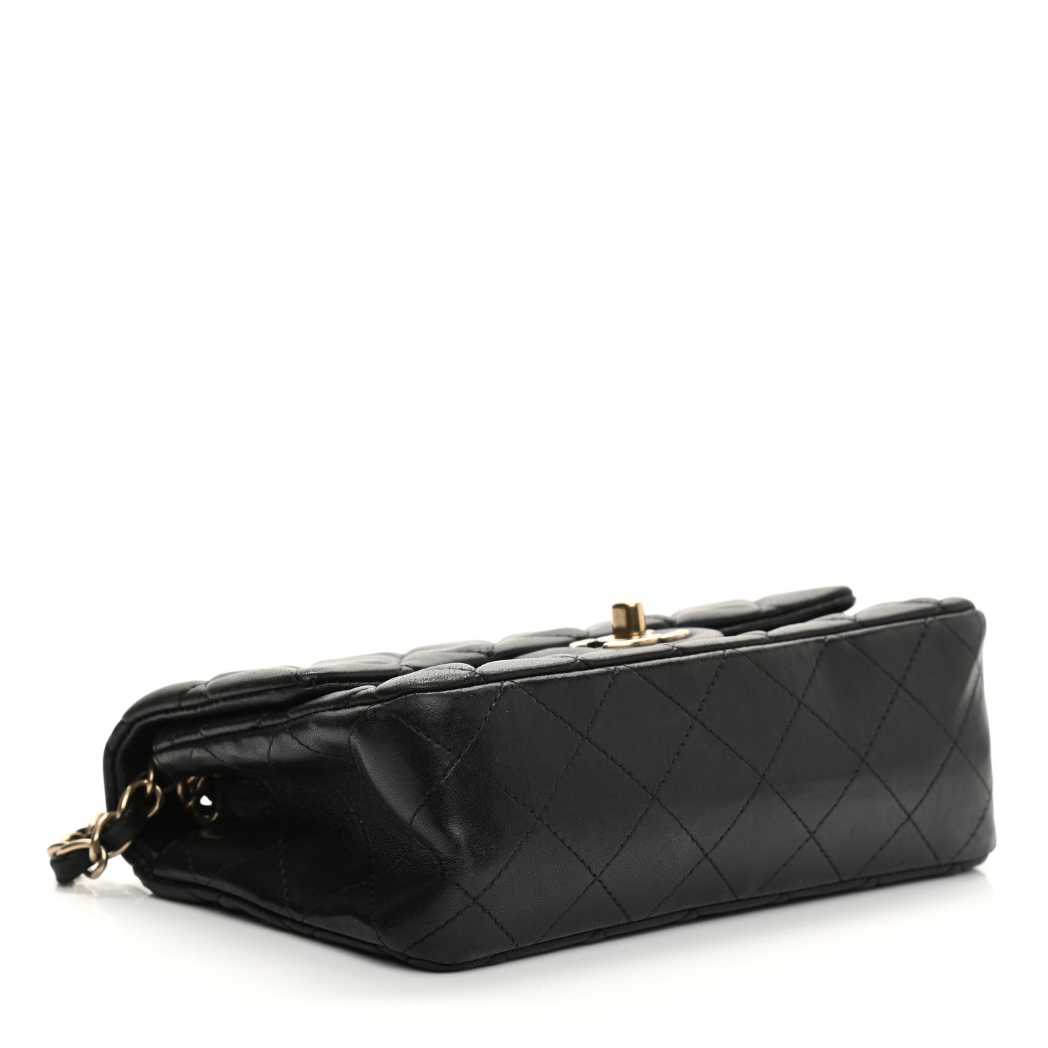 Chanel Lambskin Quilted Mini Rectangular Flap Black 4 of 10