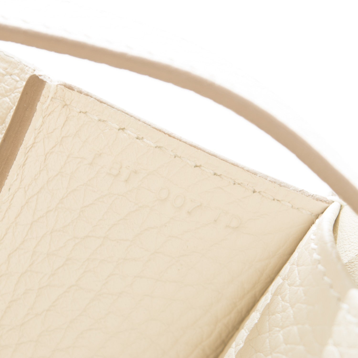Hermes Taurillon Clemence Halzan 31 GM Craie 7 of 7