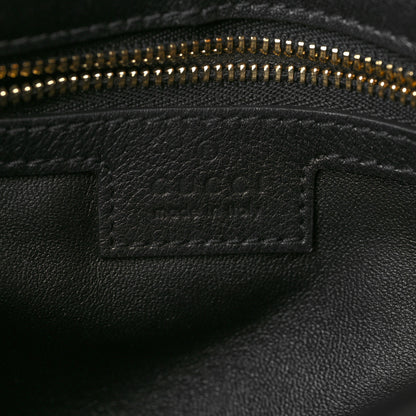 Gucci Roxy Calfskin Blondie Chain Shoulder Flap Bag Black 6 of 6