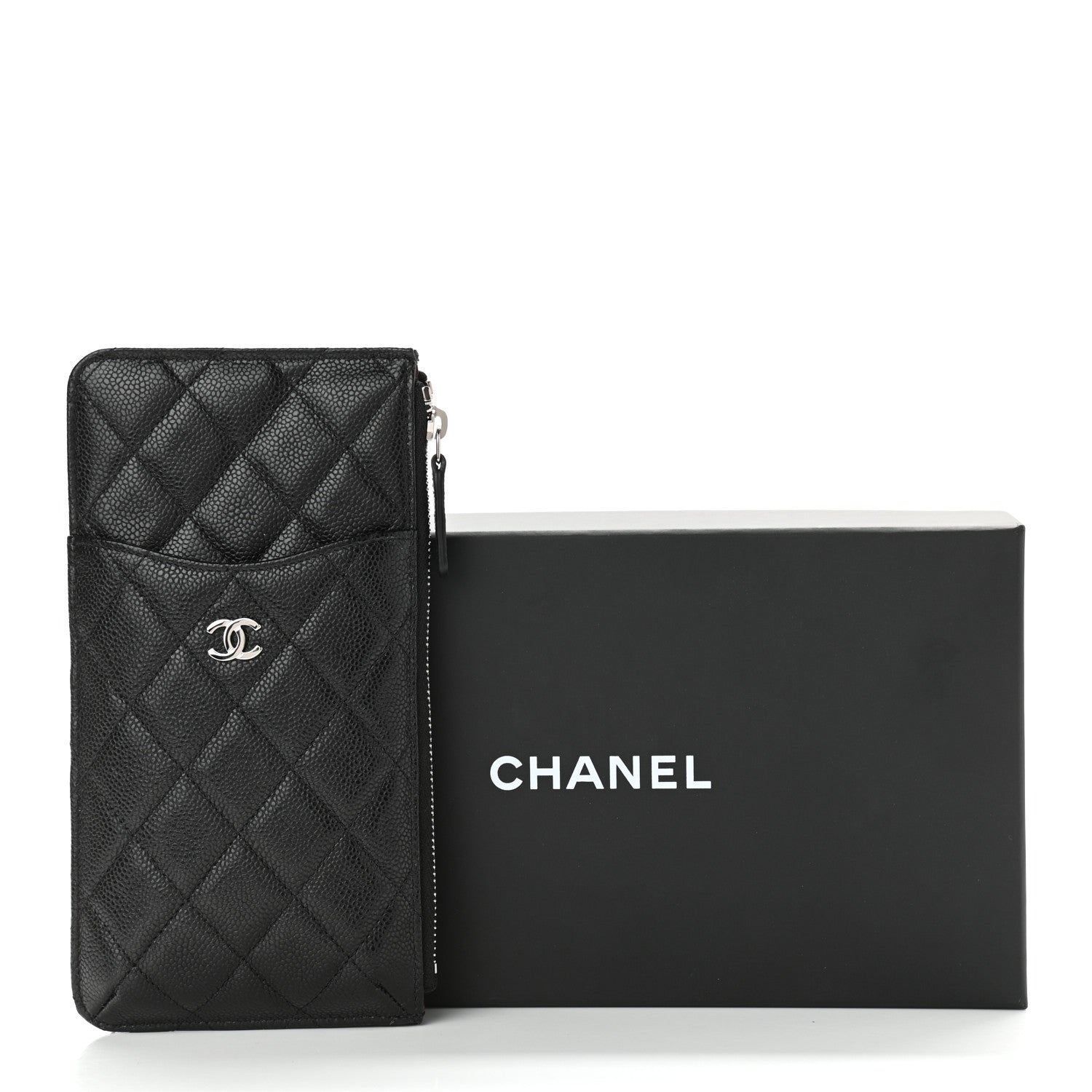 Chanel Caviar Quilted Classic iPhone Pouch Black 10 of 10
