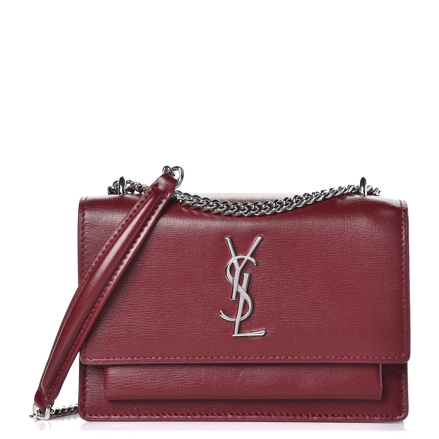 Calfskin Monogram Sunset Chain Wallet Palissandre