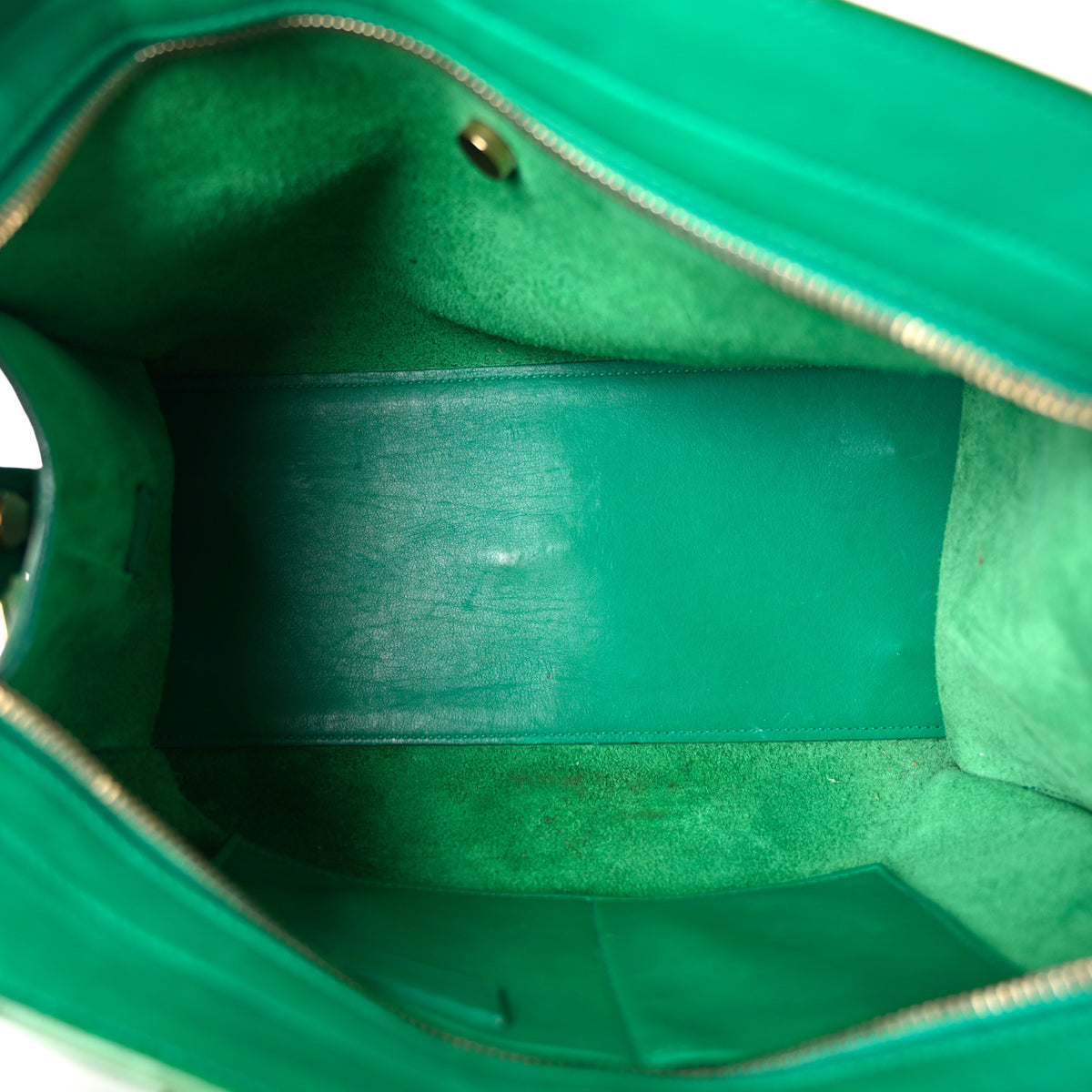 Saint Laurent Calfskin Small Classic Y Cabas Green 5 of 14