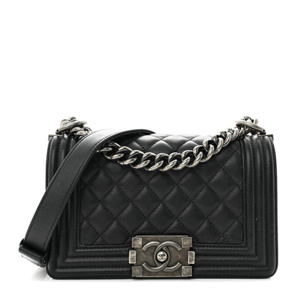 Chanel Calfskin Quilted Small Boy Flap Black 1 of 15