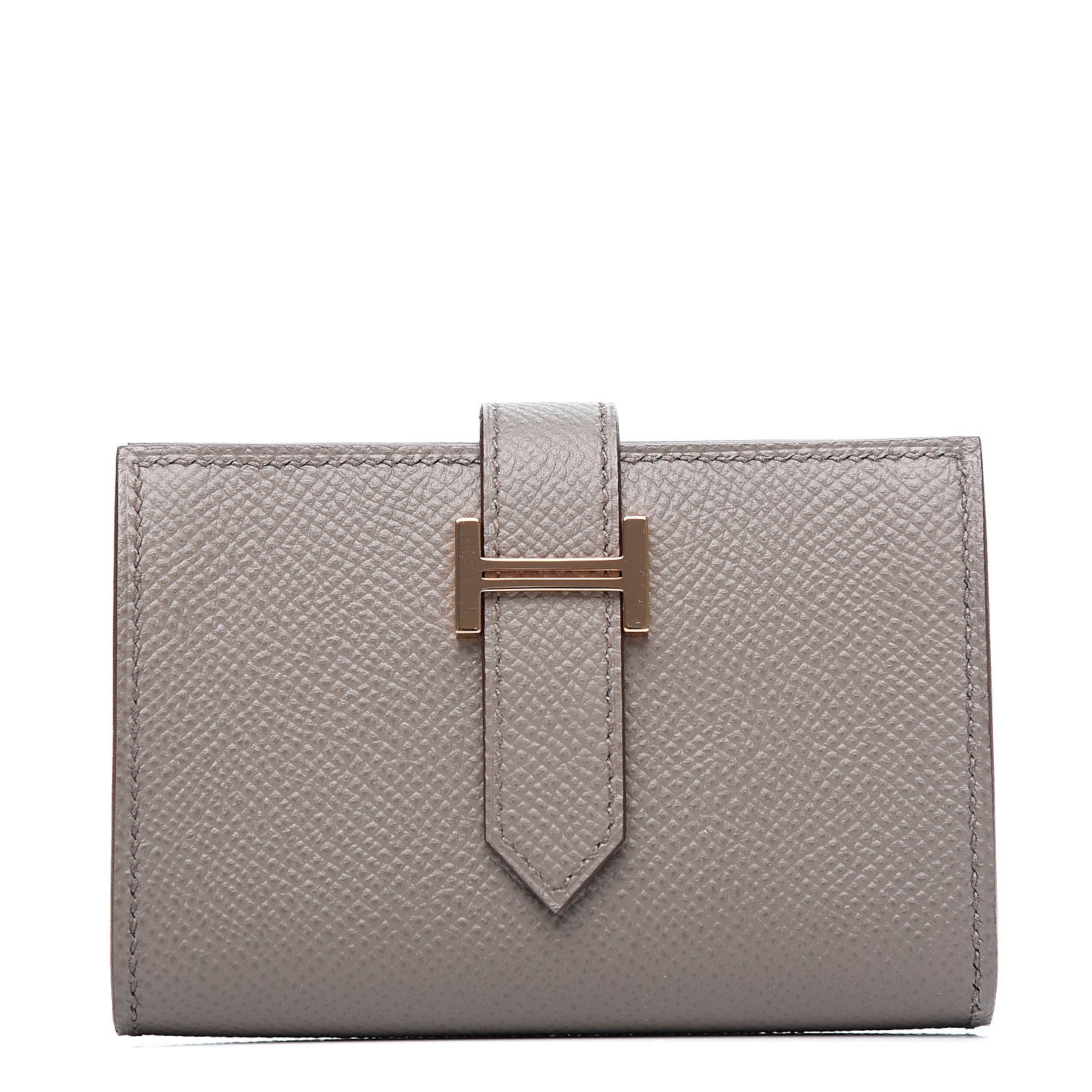 Hermes Epsom Mini Bearn Wallet Etain 1 of 7