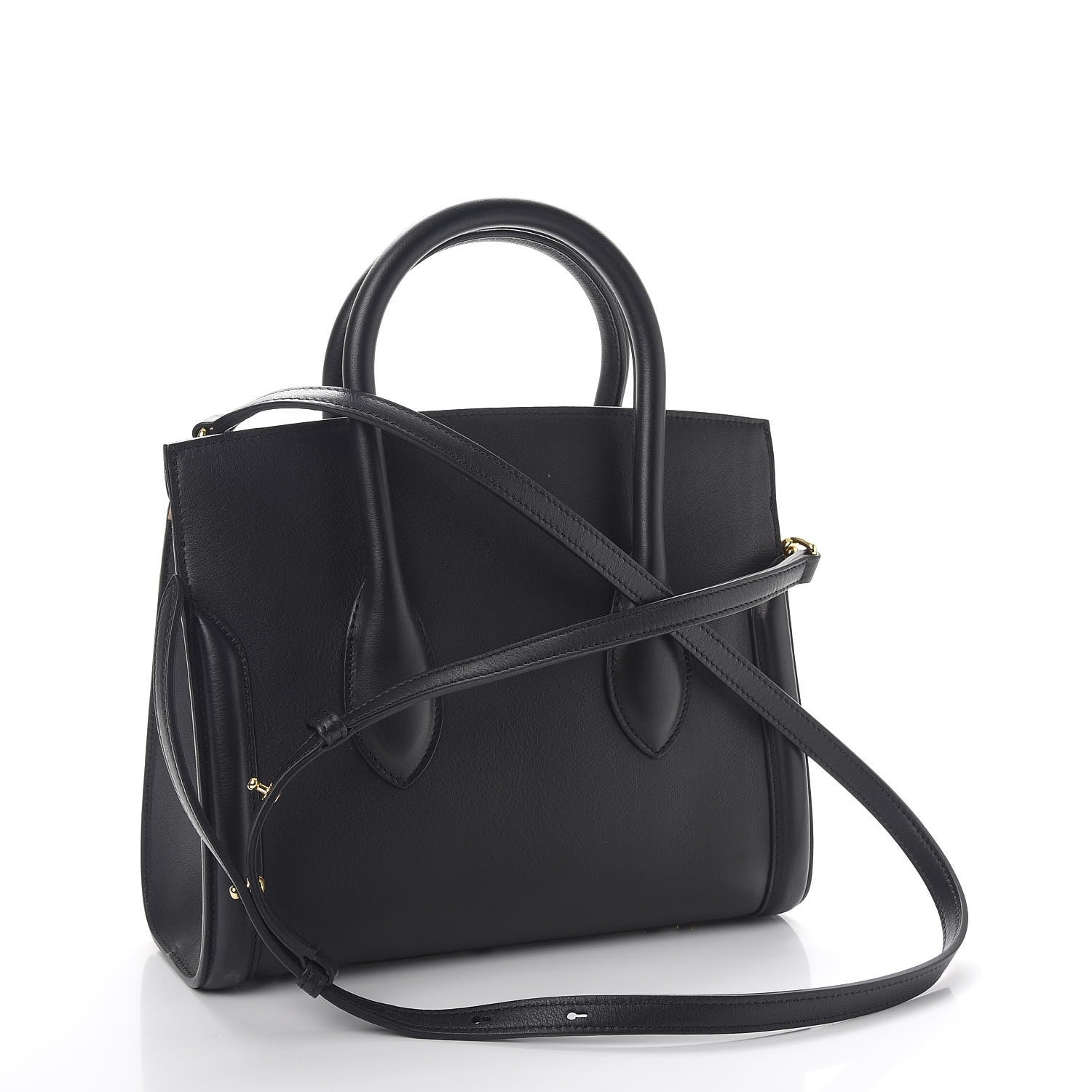 Alexander McQueen Sweet Calfskin Small Heroine 30 Black 3 of 11