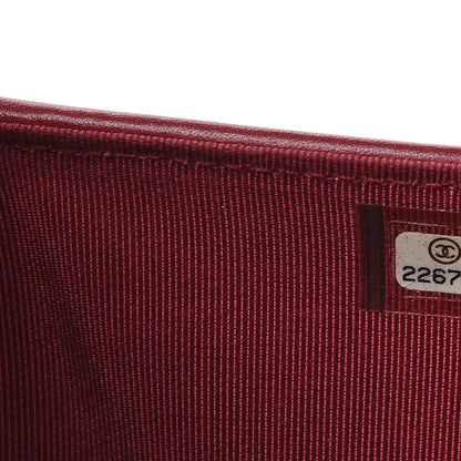 Chanel Patent Calfskin Quilted Yen Wallet Red 8 of 9